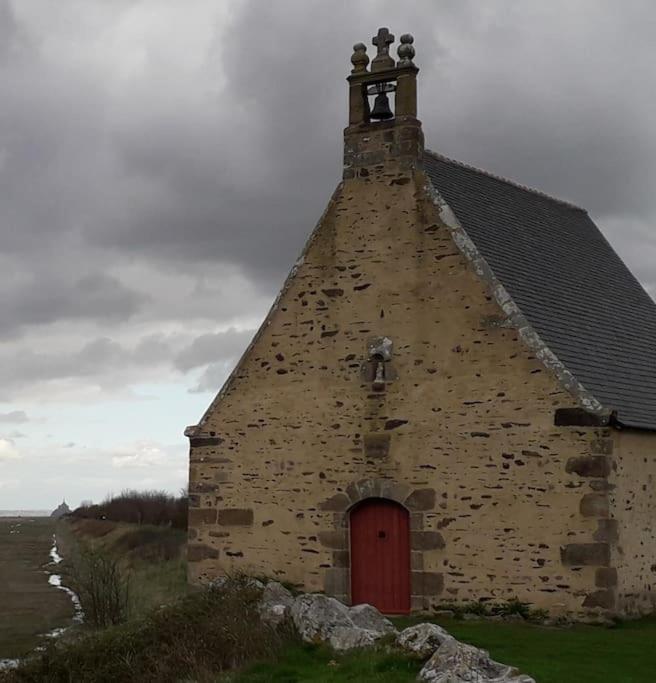 Vue Mer Pour Une Escale En Baie Du Mt-St-Michel Cherrueix Exterior foto